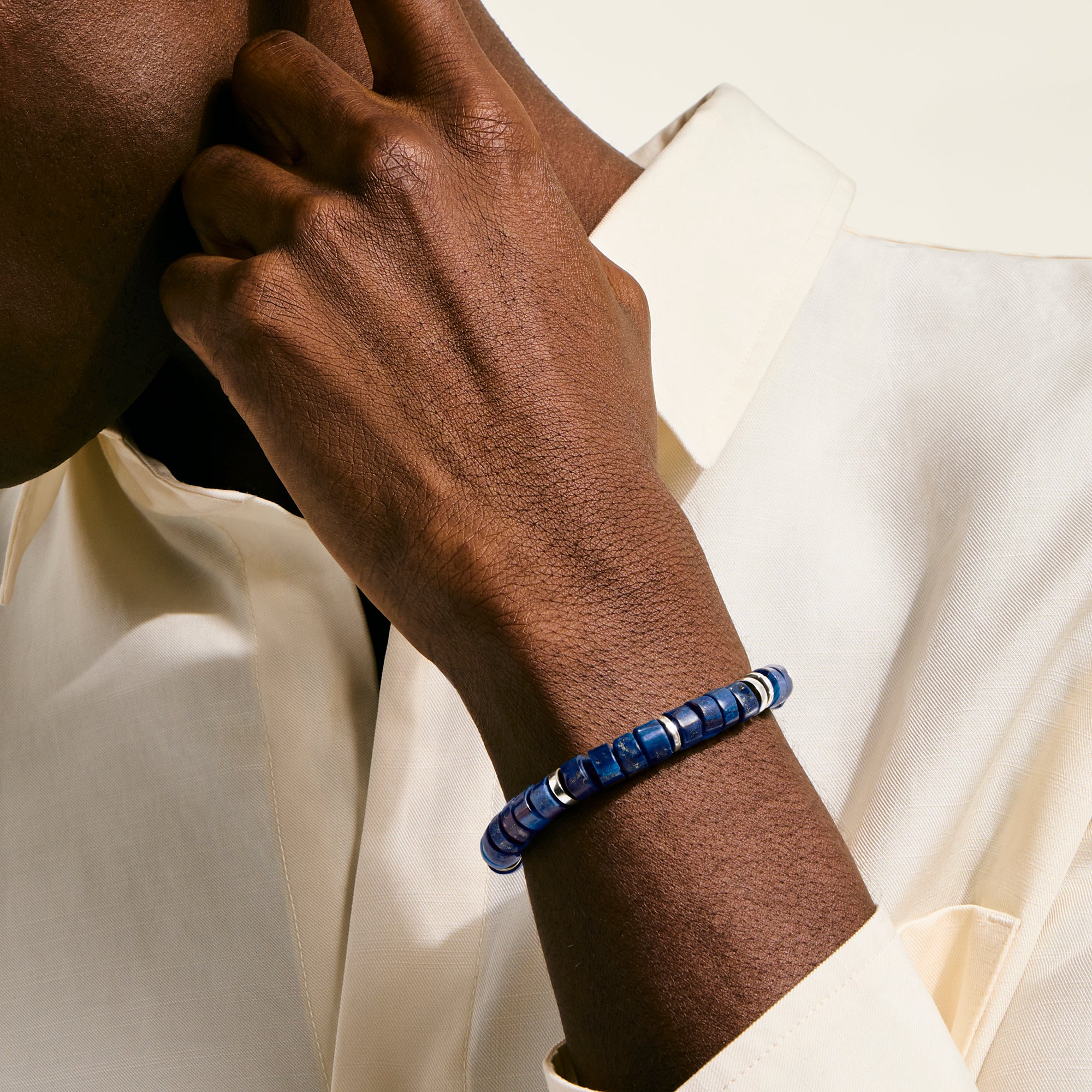 Heishi Bracelet, Sterling Silver, Lapis Lazuli, 8MM – John Hardy