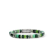 Heishi Bracelet, Sterling Silver, Emerald, 8MM|BUS290131MHATRCHR