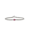 Heishi Gem Bracelet, Sterling Silver, Rhodolite, 2.5MM|BUS290151RH