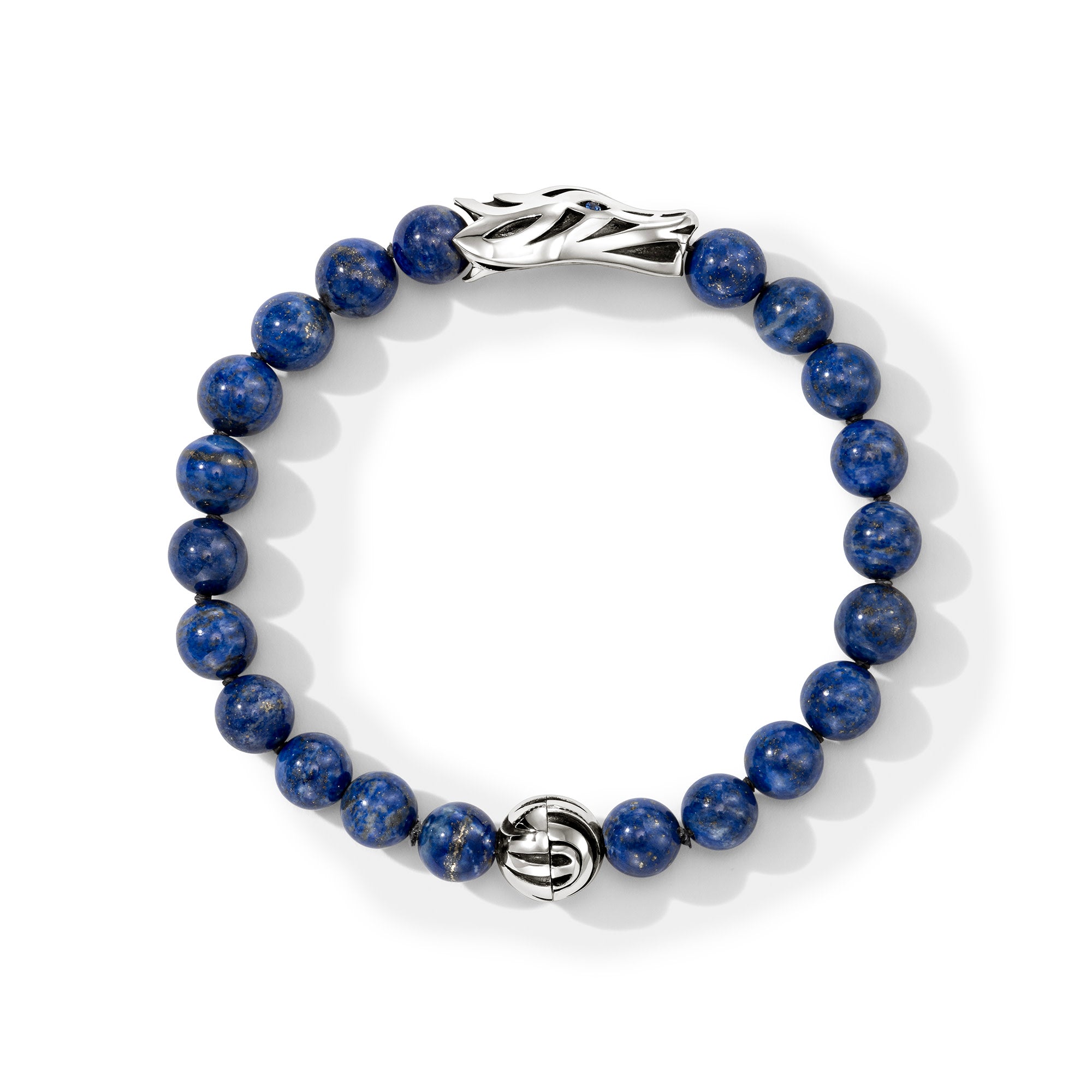 Naga Beaded Bracelet, Sterling Silver, Lapiz Lazuli, 8MM – John Hardy