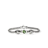 Naga Bracelet, Sterling Silver, Green Tourmaline, Diamond 3.5MM|BUS604231GTDI