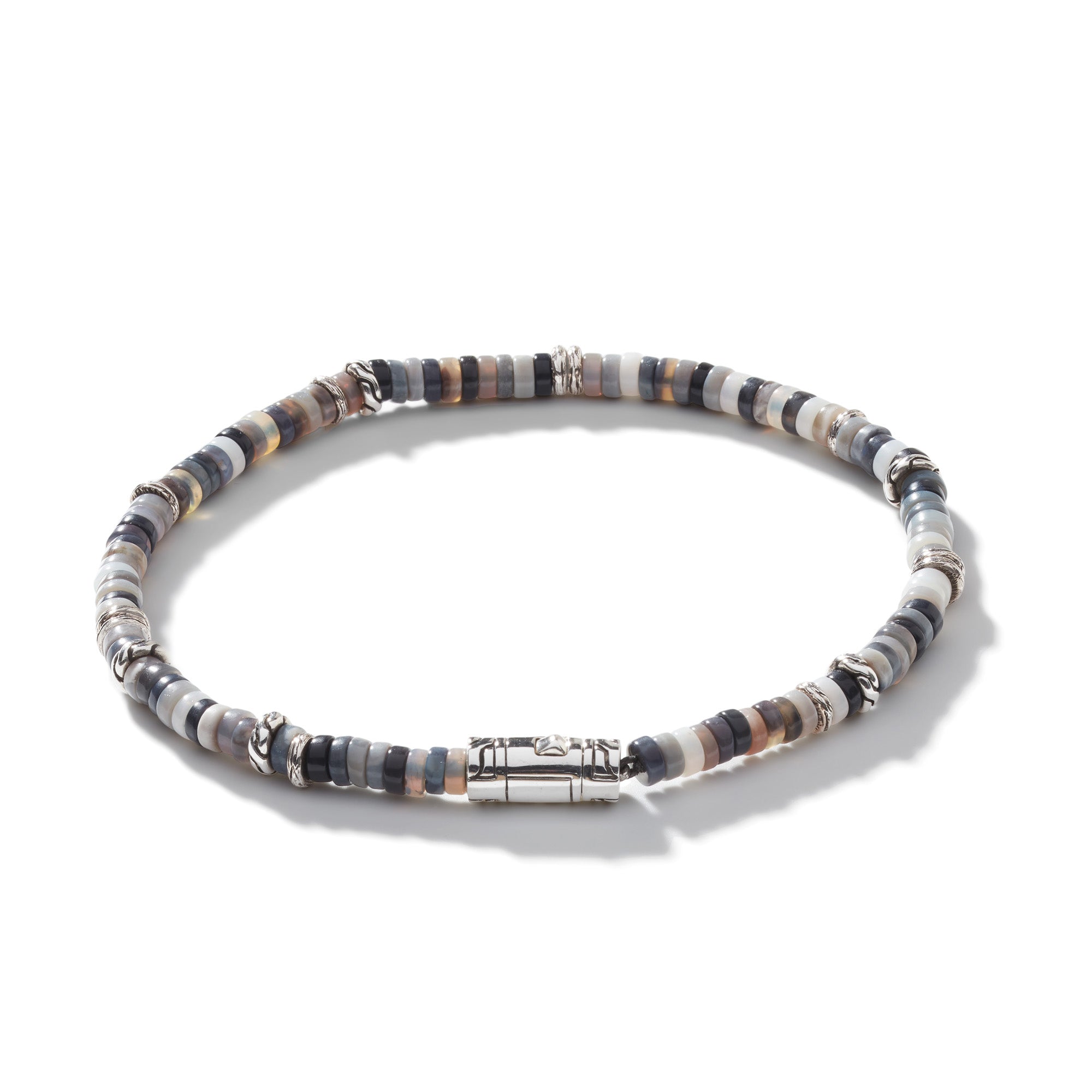 Heishi Bracelet, Sterling Silver, Hardstones, 4MM|BUS900698OP