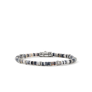 Heishi Bracelet, Sterling Silver, Hardstones, 4MM|BUS900698OP