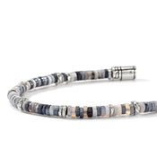 Heishi Bracelet, Sterling Silver, Hardstones, 4MM|BUS900698OP