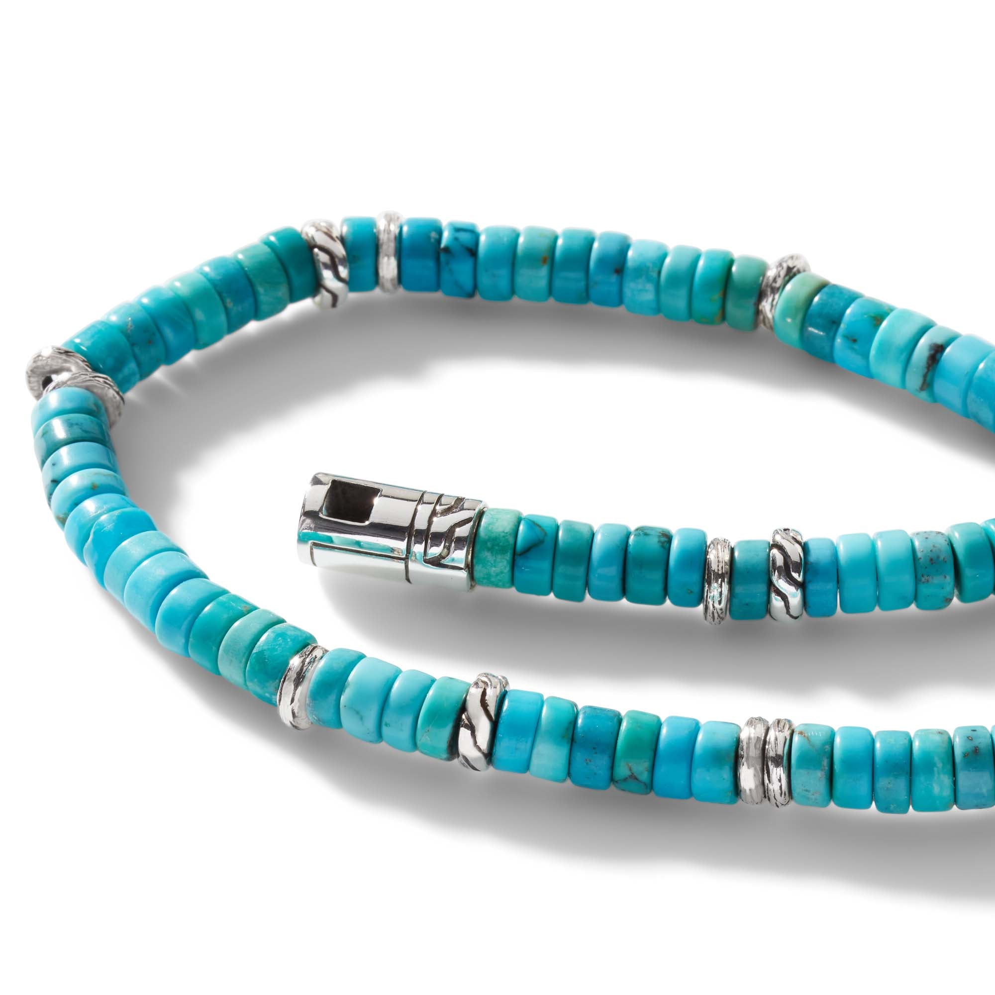 Heishi Bracelet, Sterling Silver, Hardstones, 4MM|BUS900698TQ