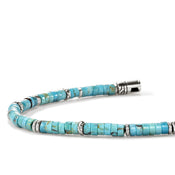 Heishi Bracelet, Sterling Silver, Hardstones, 4MM|BUS900698TQ