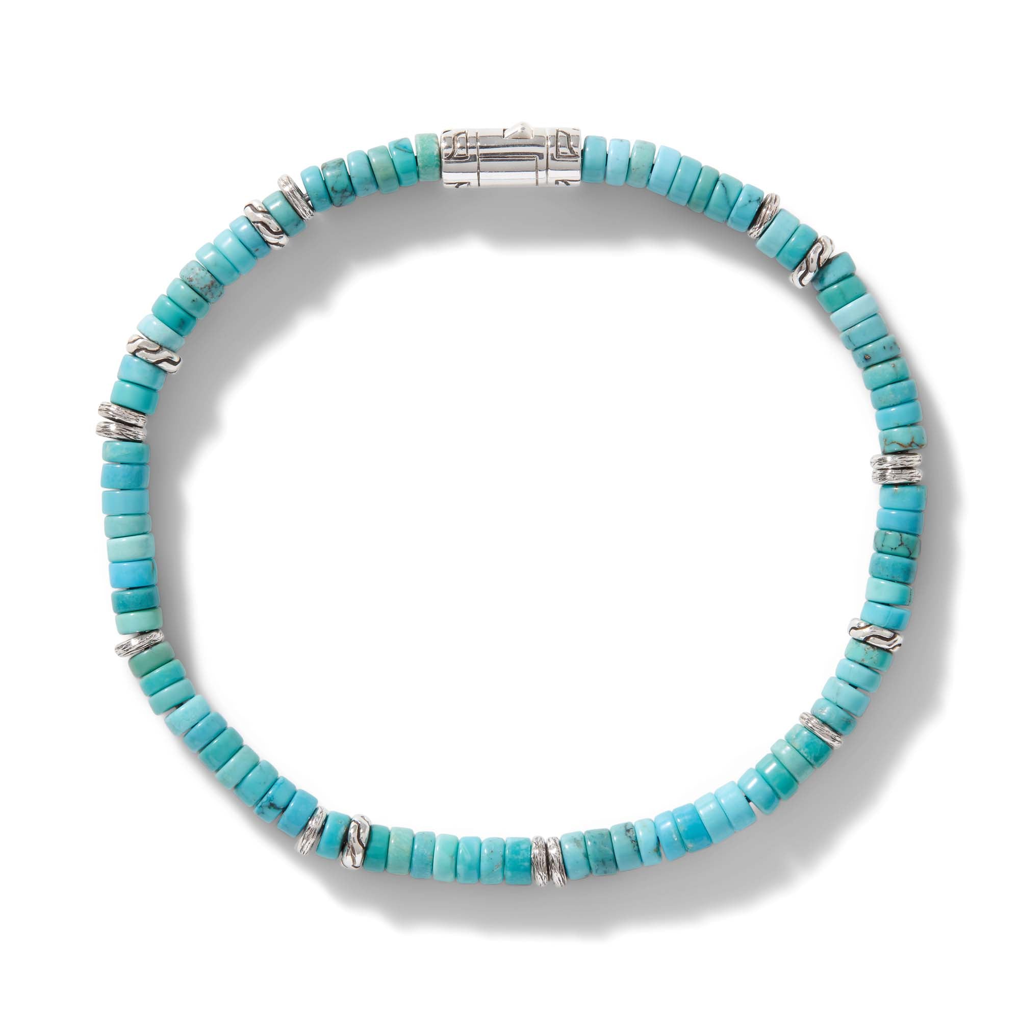 Heishi Bracelet, Sterling Silver, Hardstones, 4MM|BUS900698TQ