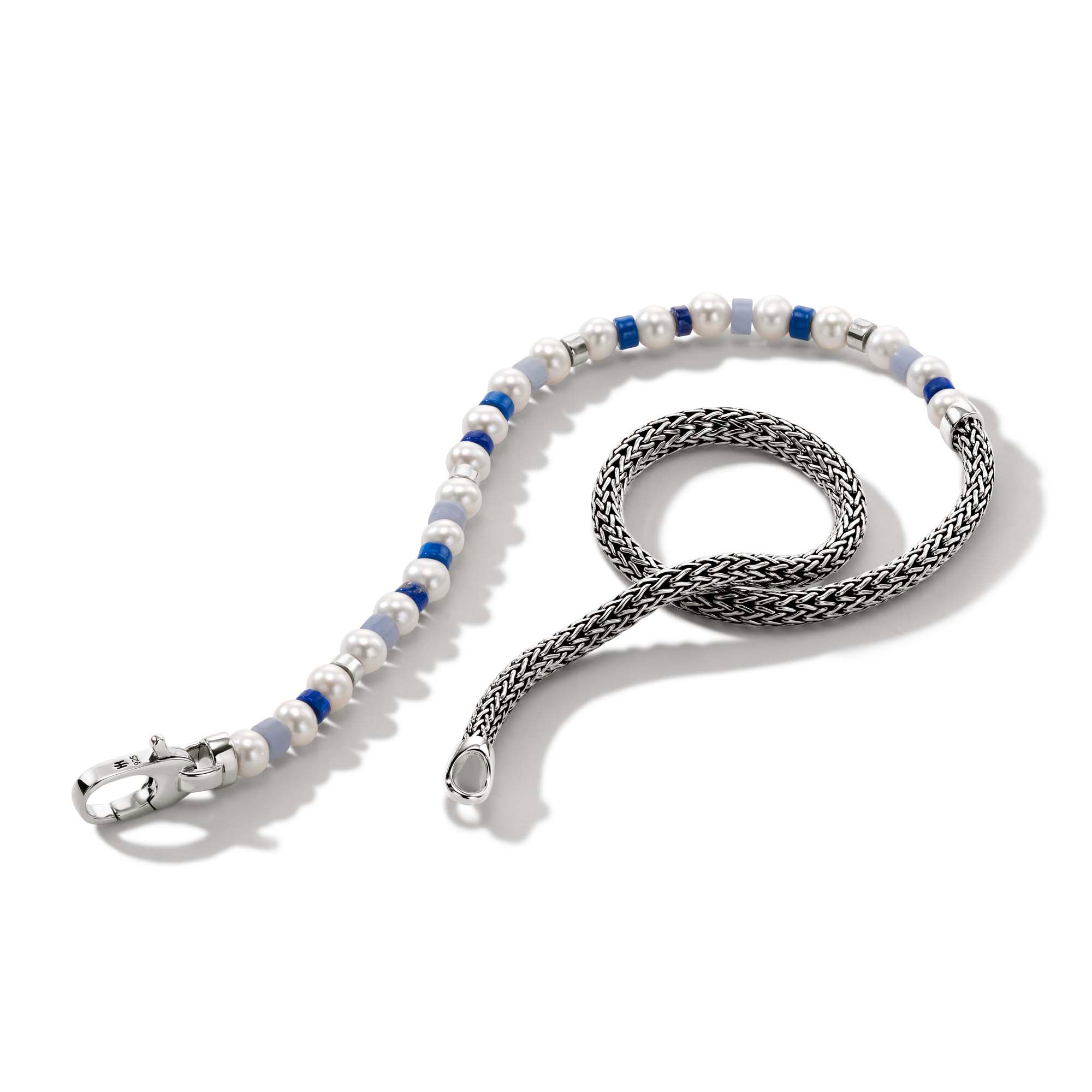 Colorblock Wrap, Silver, Pearl|BUS9011061BULPZBLA – John Hardy