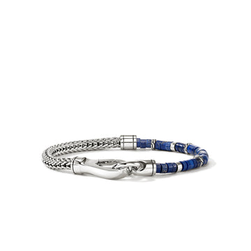 Heishi Chain Bracelet, Sterling Silver, Hardstones, 4MM|BUS9012521LPZ