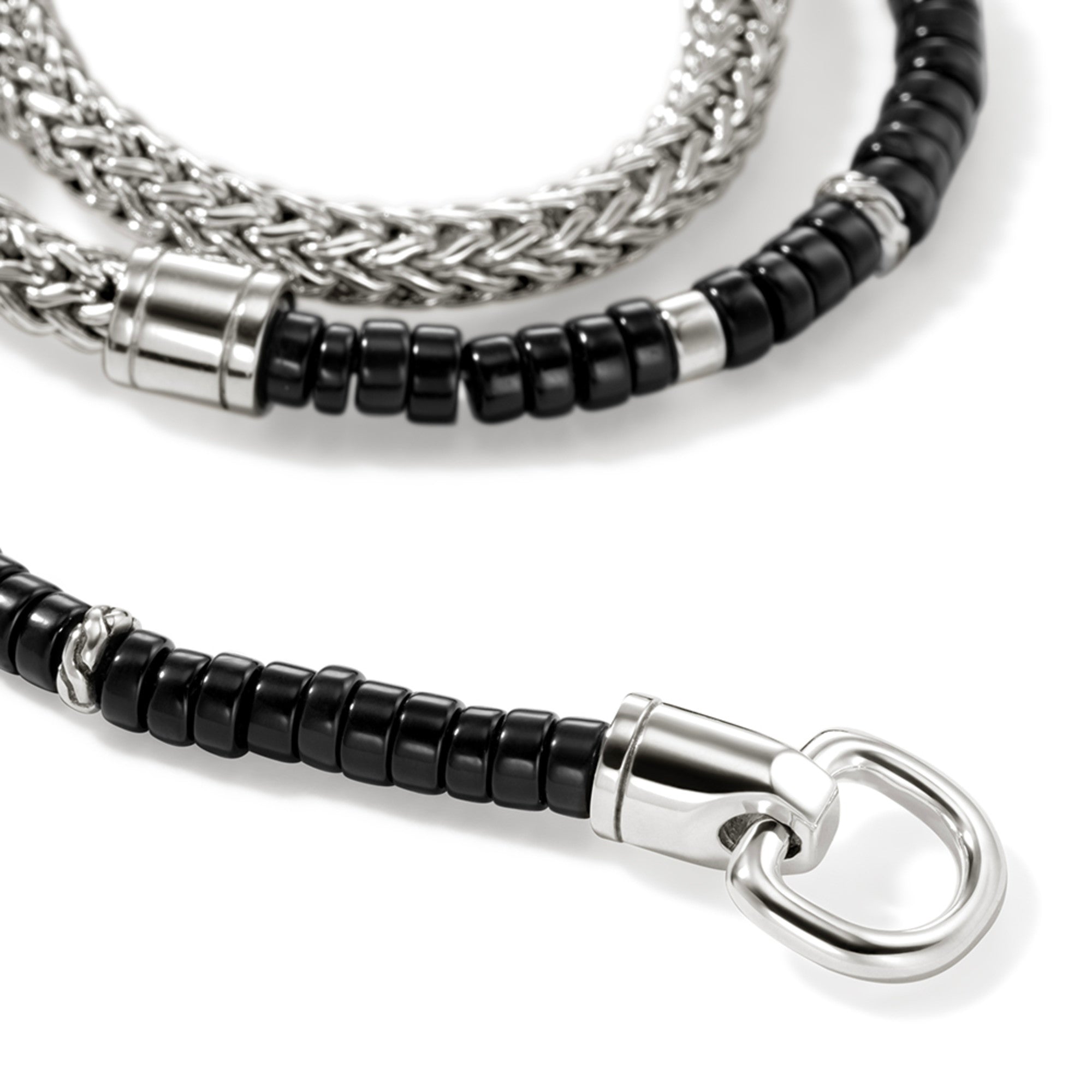 Heishi Chain Wrap, Sterling Silver, Hardstones|BUS9012551BON