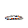 Heishi Chain Wrap, Sterling Silver, Hardstones, 4MM|BUS9012551ORLPZTQ