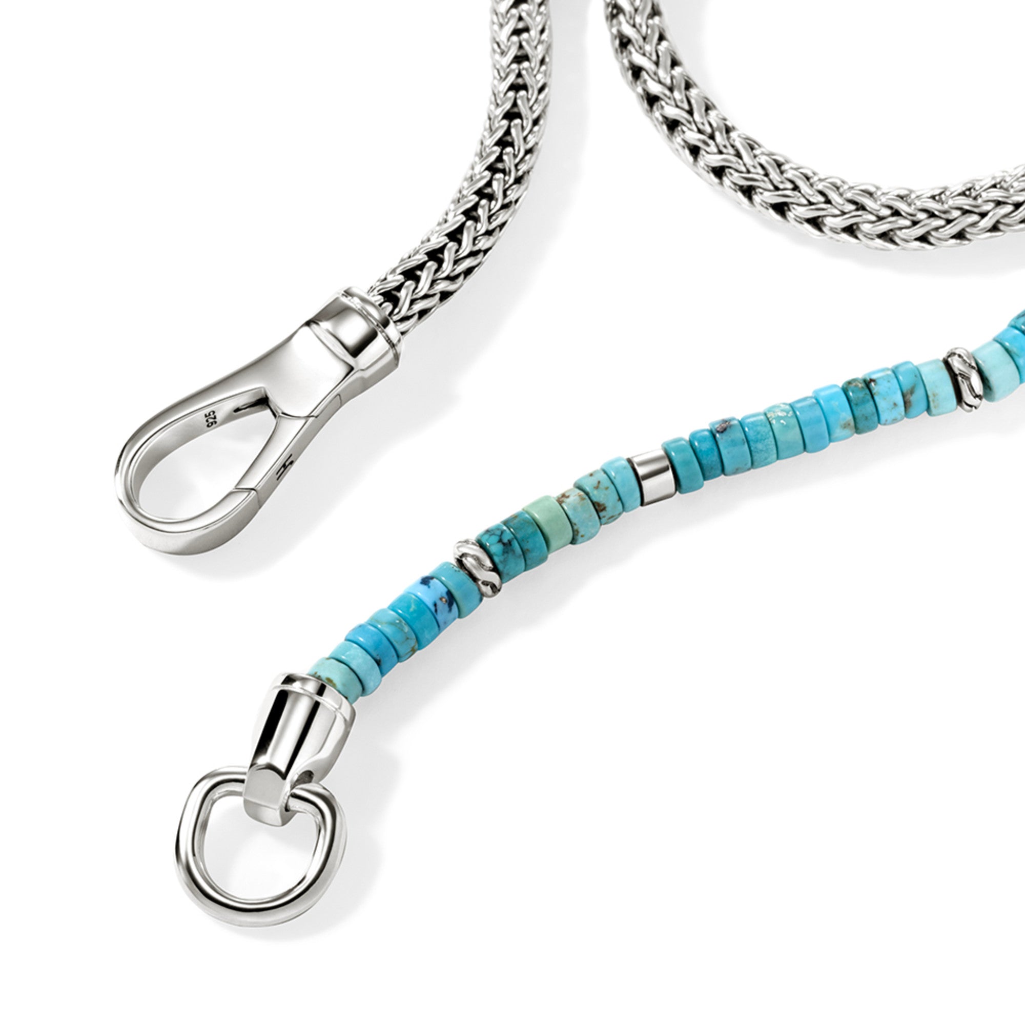 Heishi Chain Wrap, Sterling Silver, Hardstones|BUS9012551TQ – John