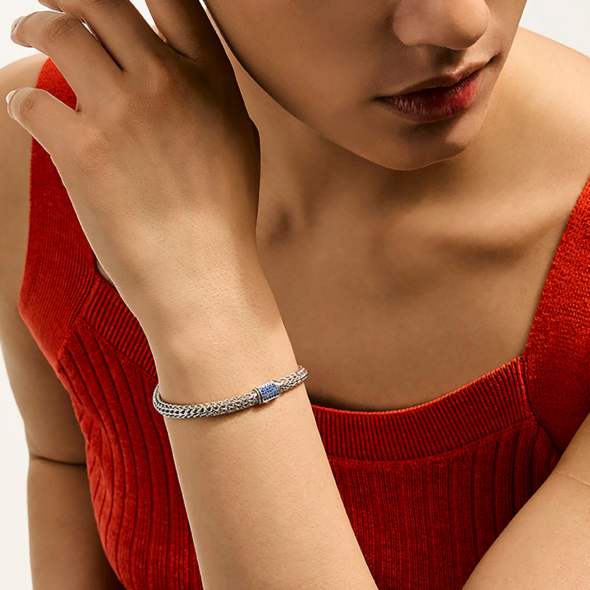 Icon Bracelet Sterling Silver Gemstones 5MM|BUS9900964BSP – John Hardy