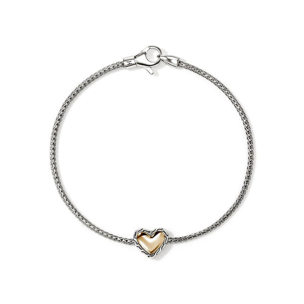 ソニアボヤジャン LOVING BRACELET ハート ブレスレット バングル JH Essential Heart Bracelet, Sterling Silver, Gold, 1.8MM – John Hardy