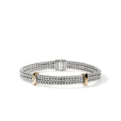 Icon Link Bracelet, Sterling Silver, Gold, 6MM|BUZZ98978