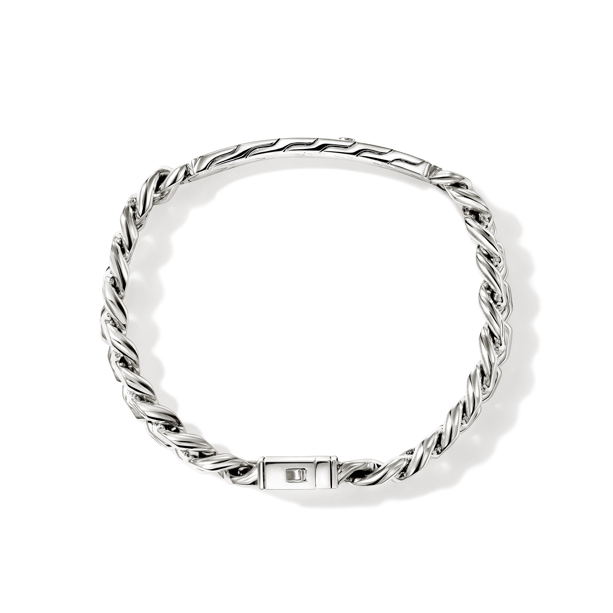 John Galliano IDプレート スカル ブレスレット Legends ID Bracelet, Gold, Sterling Silver, 11MM – John Hardy