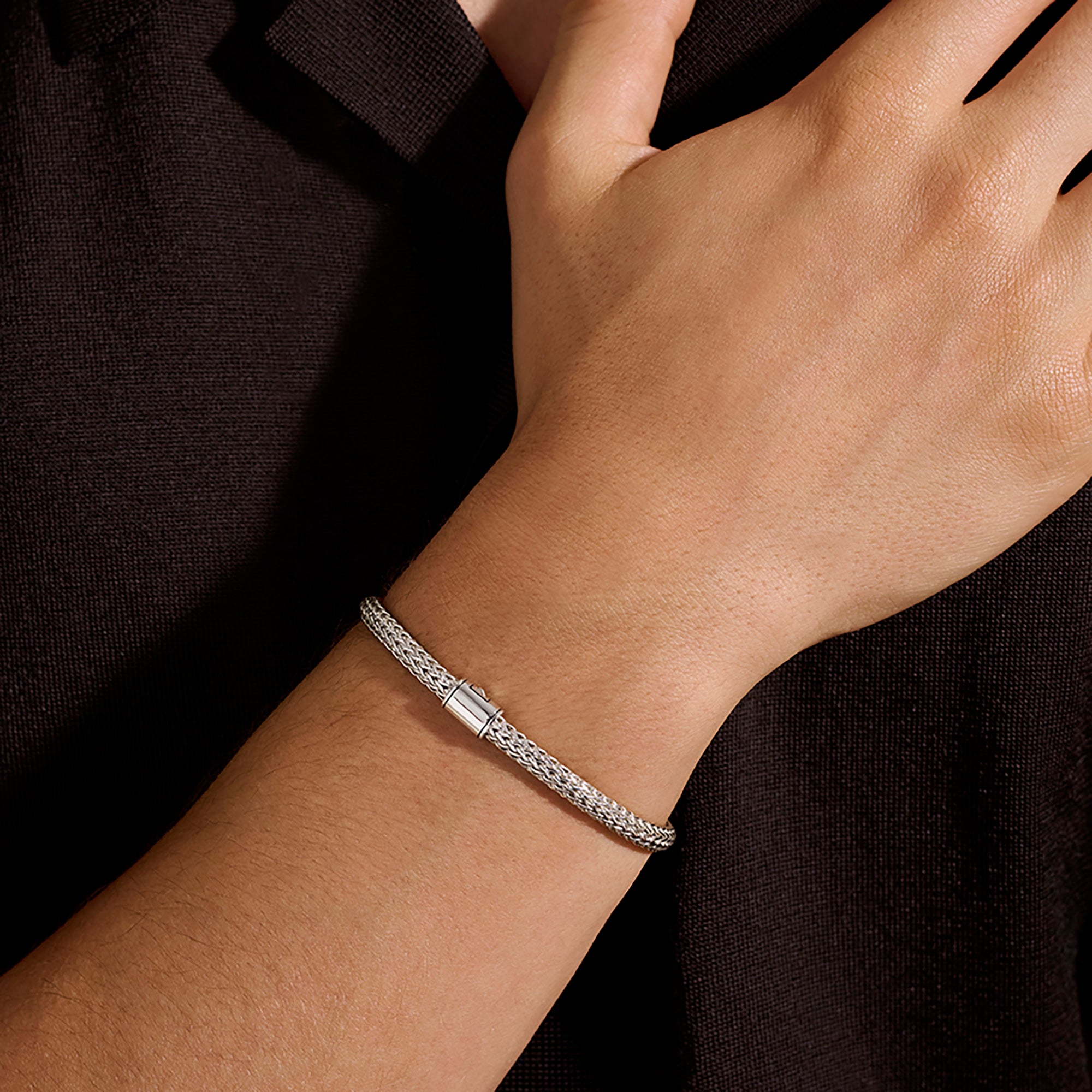 Icon Bracelet Reversible Gold Sterling Silver 5MM|BUZZ990096RV