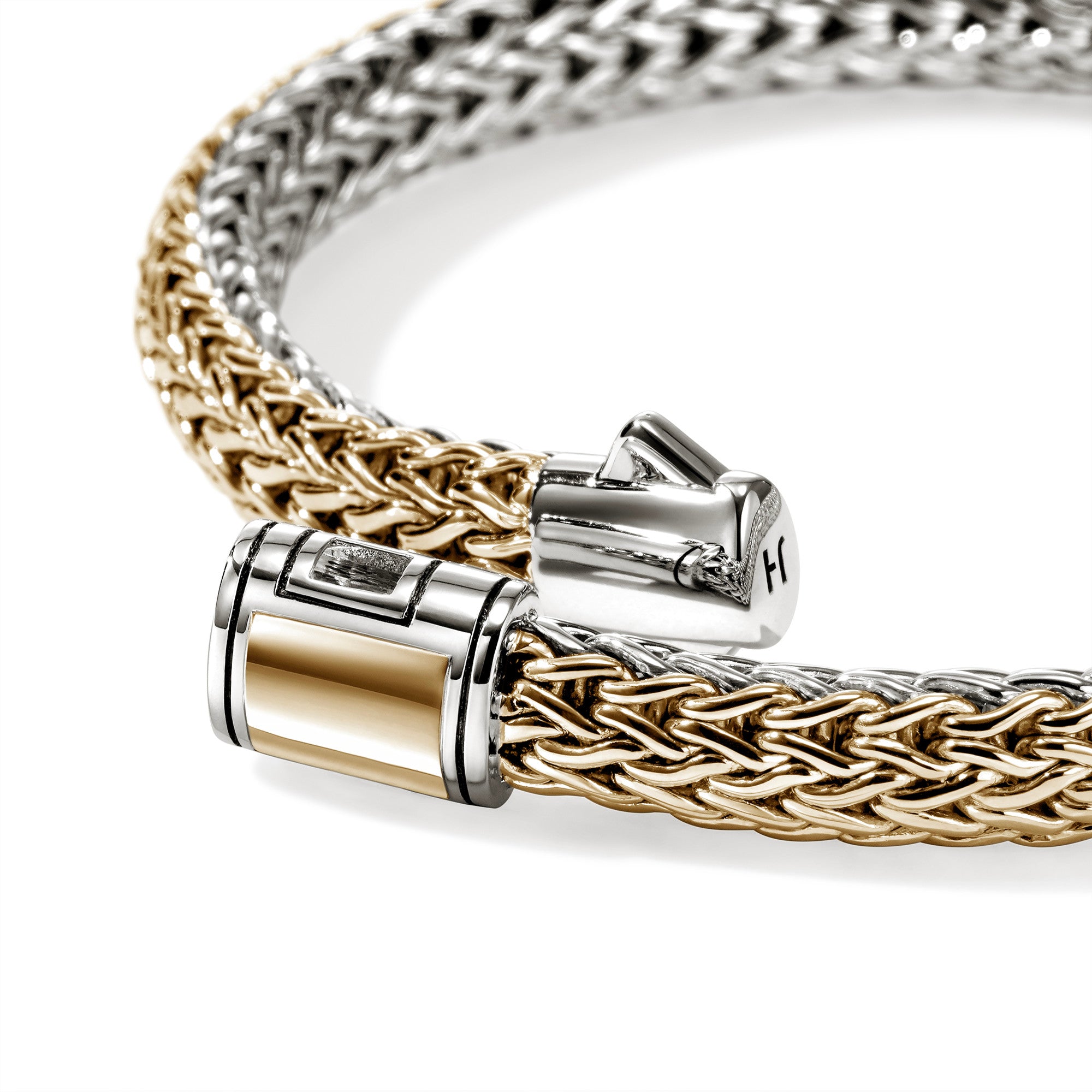 Icon Bracelet Reversible Gold Sterling Silver 6.5MM|BUZZ990904RV