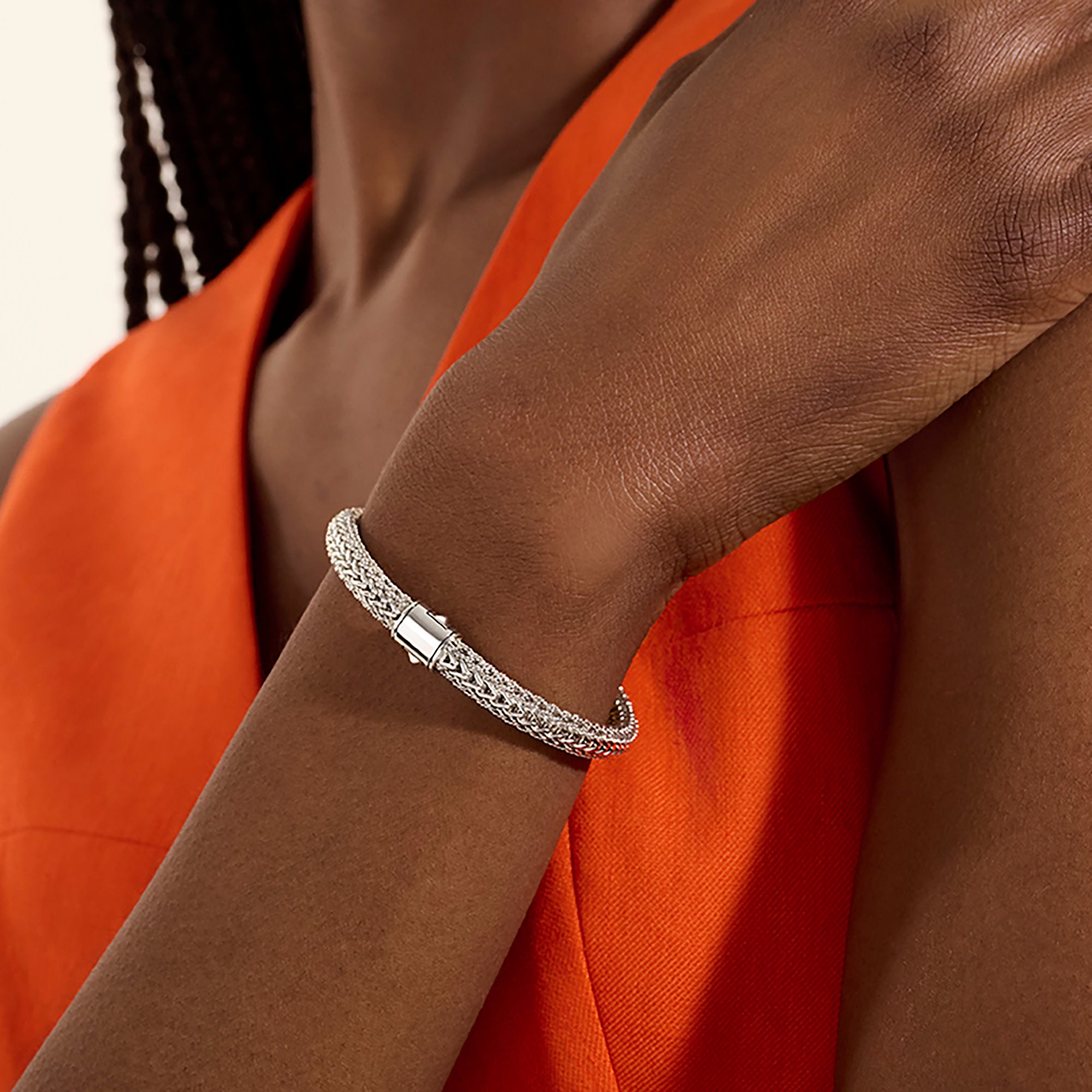 Icon Bracelet Reversible Gold Sterling Silver 6.5MM|BUZZ990905RV