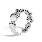 Moon Phase Hammered Flex Cuff|CB30004