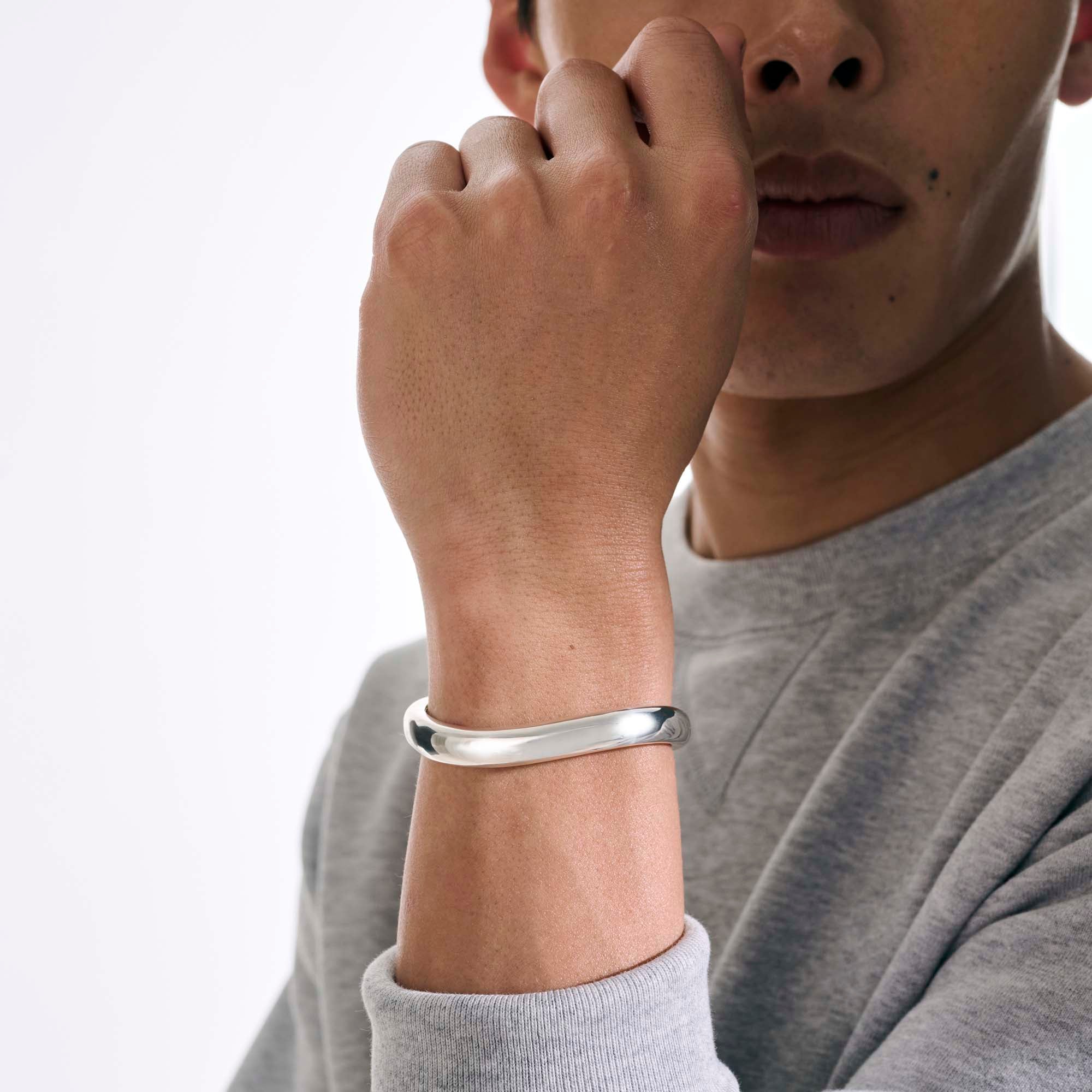 Surf Hinged Cuff, Sterling Silver, Slim|CB901117 – John Hardy