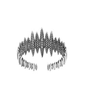 Classic Chain Spear Hammered Flex Cuff|CB90534