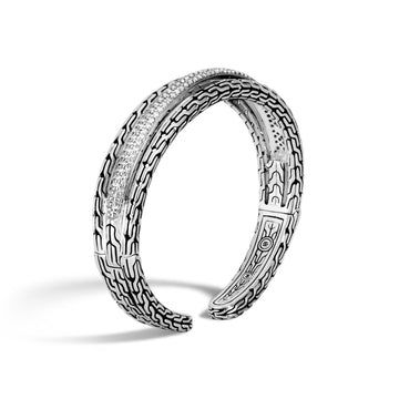 Classic Chain Cuff with Diamonds|CBP951462DI