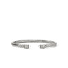 Icon Stud Flex Cuff, Sterling Silver, Diamonds|CBP989982DI