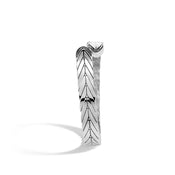 Modern Chain Brushed Cuff with Black Sapphire|CBS945344BHBLS