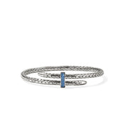 Spear Flex Cuff, Sterling Silver, Blue Sapphire, 4MM|CBS987874BSP