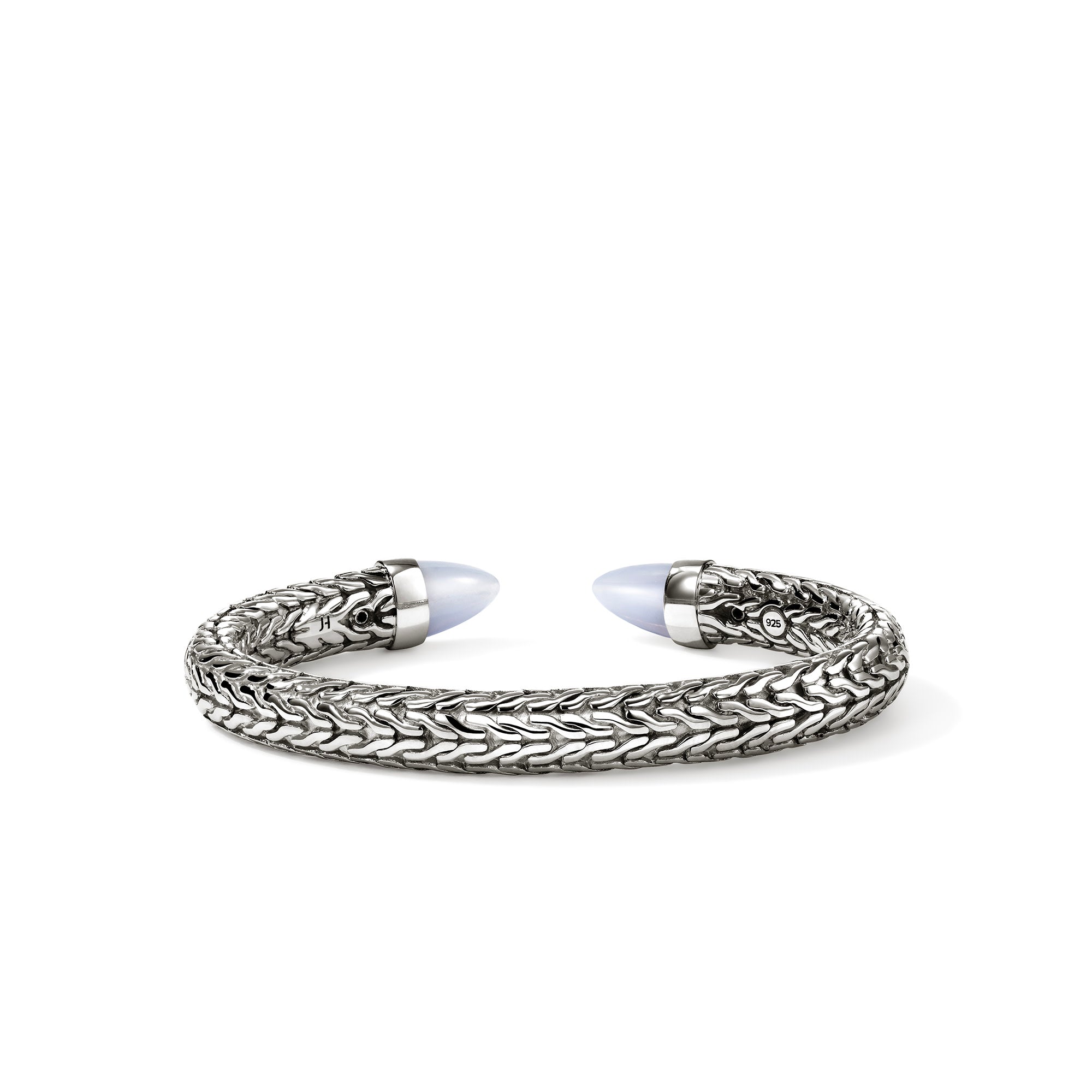 Spear 50 Flex Cuff, Sterling Silver, Blue Lace Agate – John Hardy