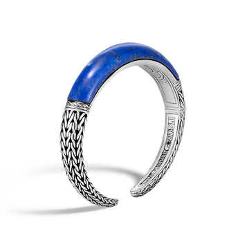 Classic Chain Kick Cuff with Lapis Lazuli