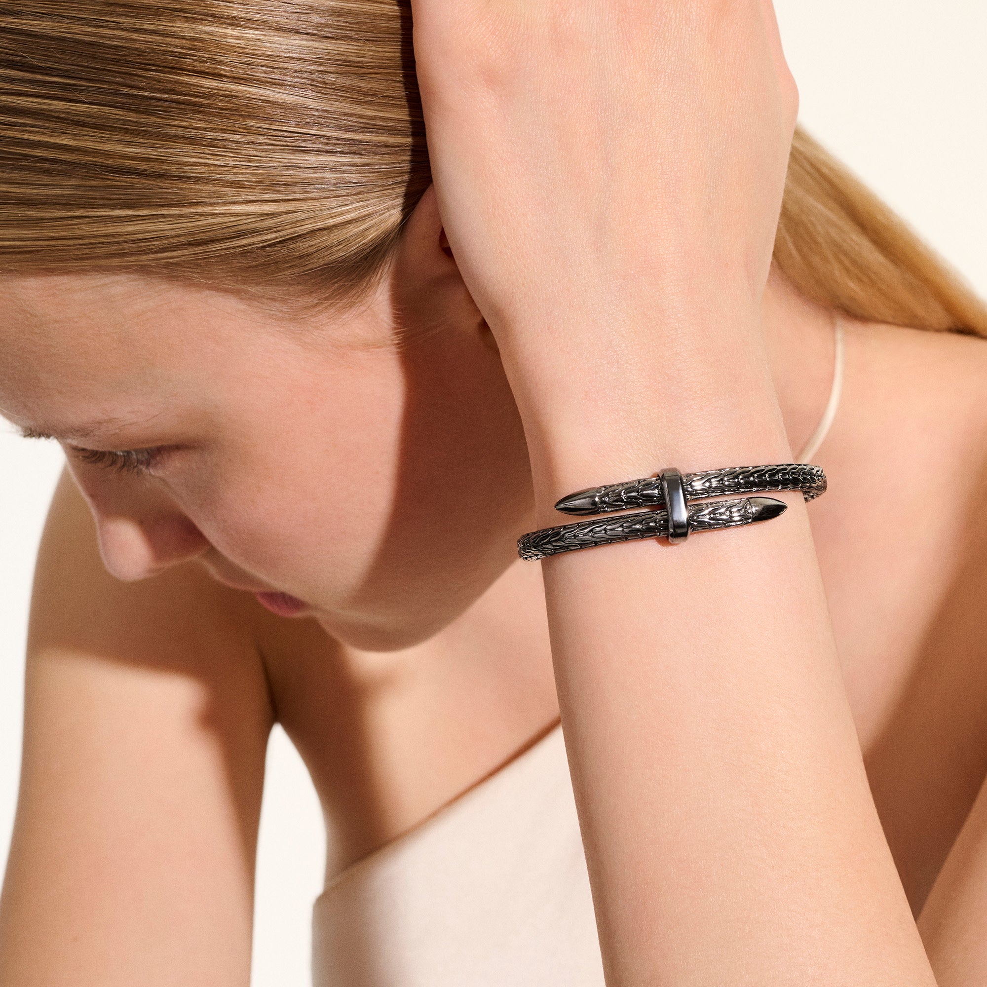 Spear Flex Cuff, Dark Silver – John Hardy