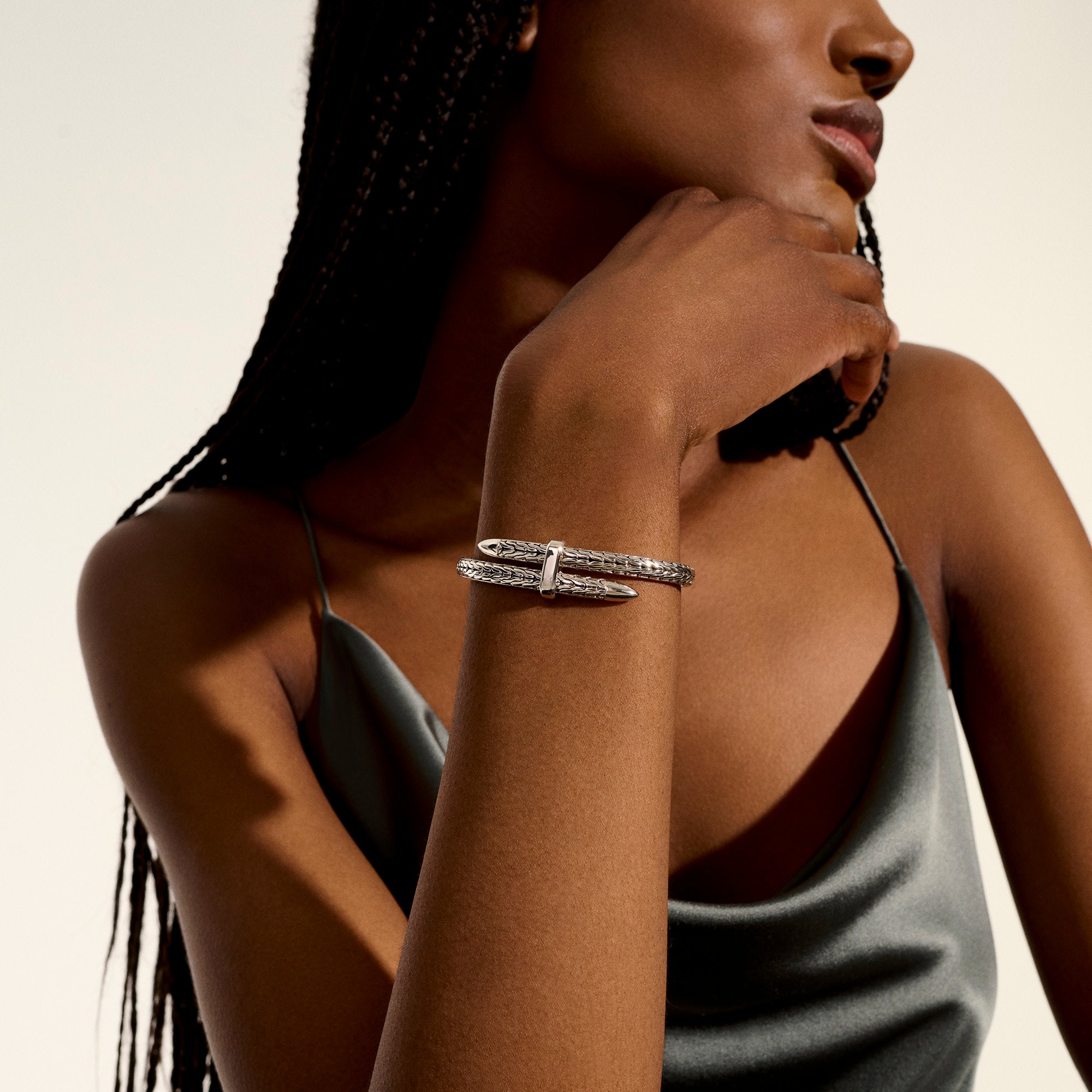 ★英国HARDY & GREYS★ダブルハンド★スぺイロッド★１２ｆｔ★７番★ Spear Flex Cuff, Sterling Silver – John Hardy