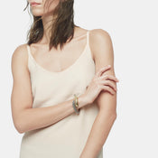 Classic Chain Hammered Kick Cuff|CZ999669