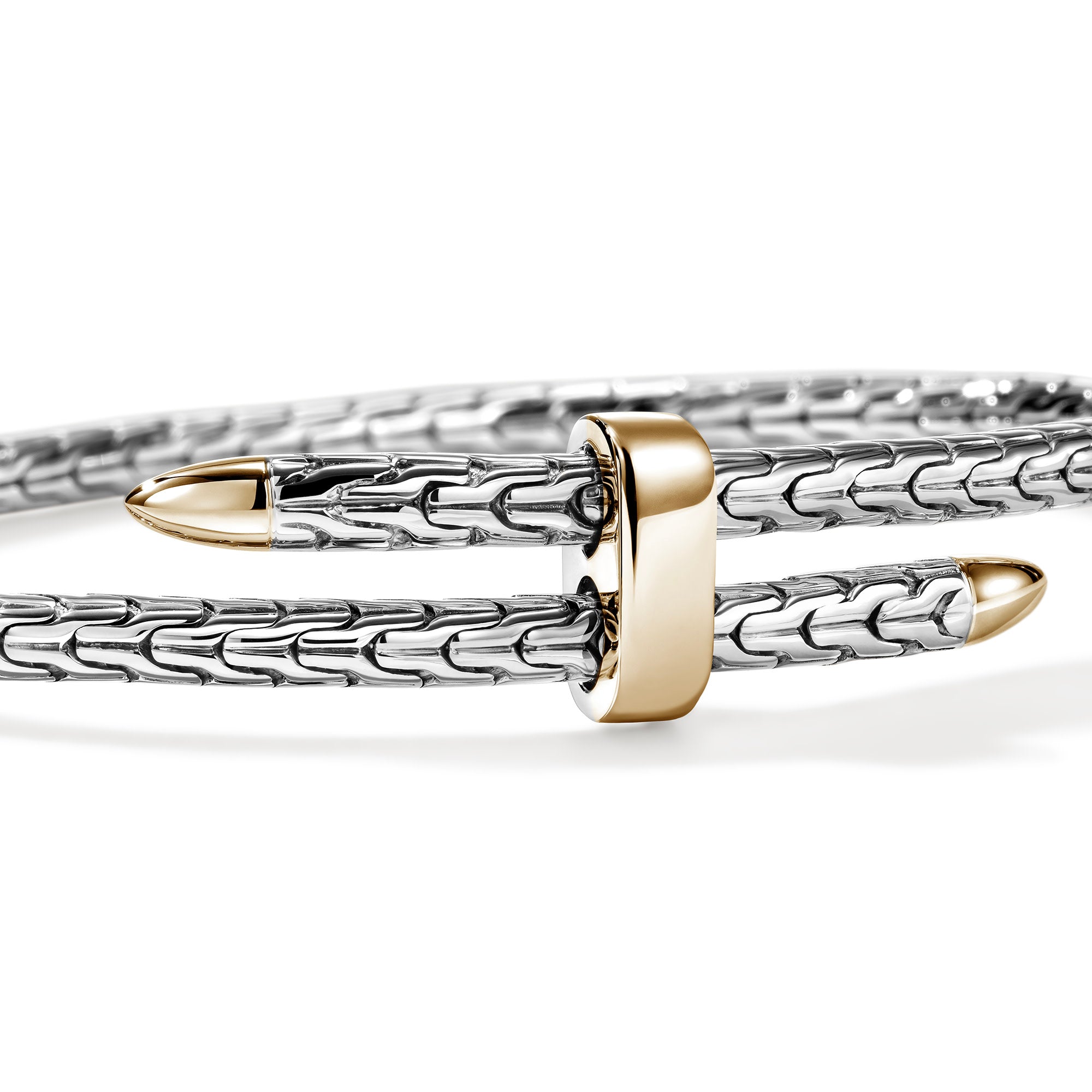 Spear Flex Cuff, Gold, Sterling Silver, 4MM – John Hardy