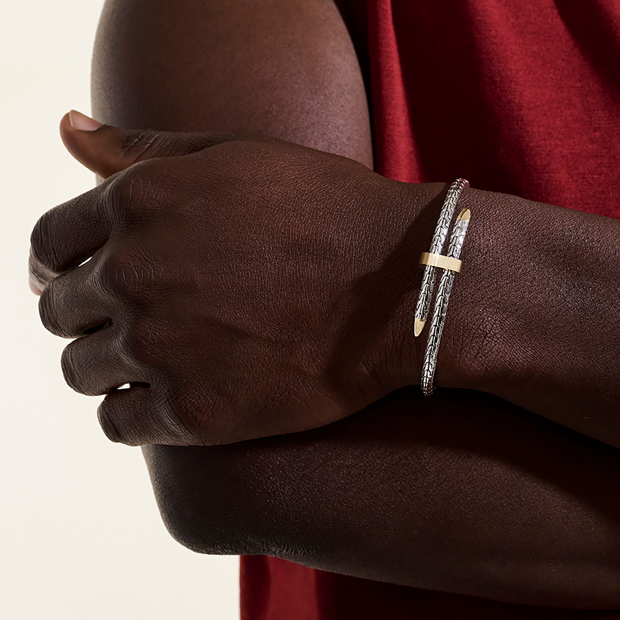 Spear Flex Cuff, Gold, Sterling Silver, 4MM – John Hardy