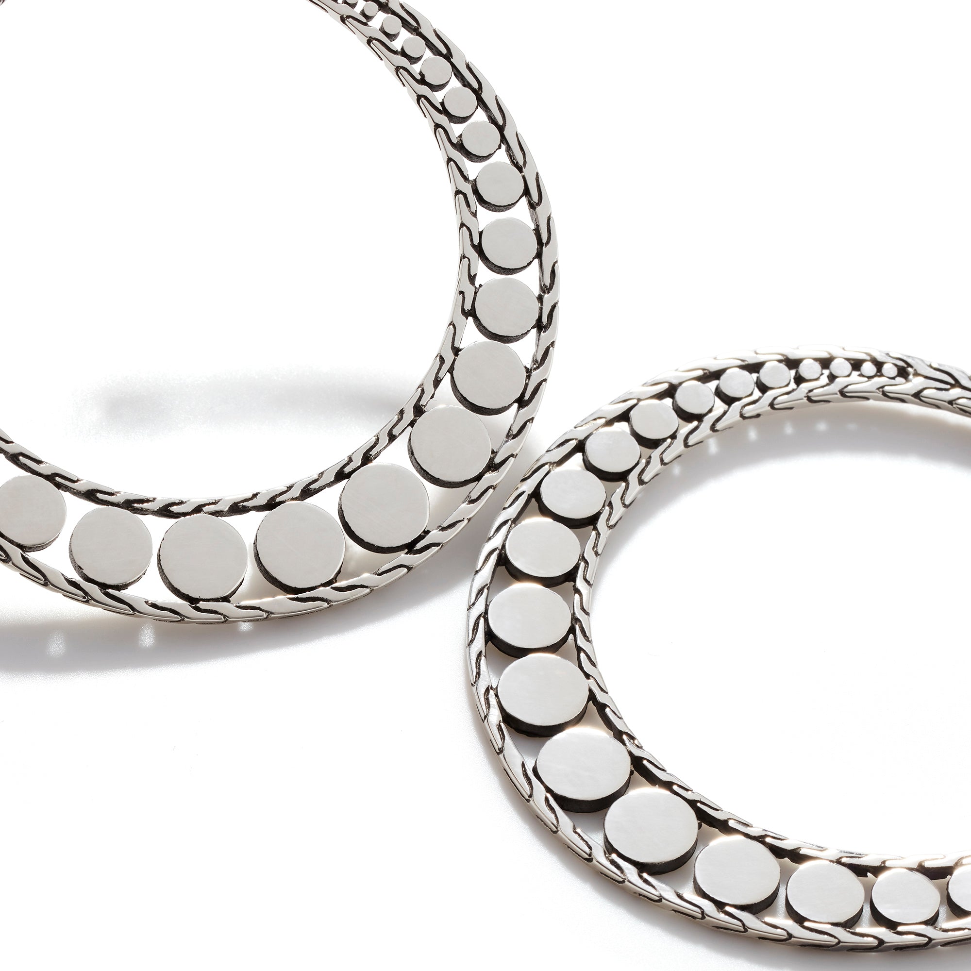 John Hardy sale Sterling Silver Dot Collection Hoops