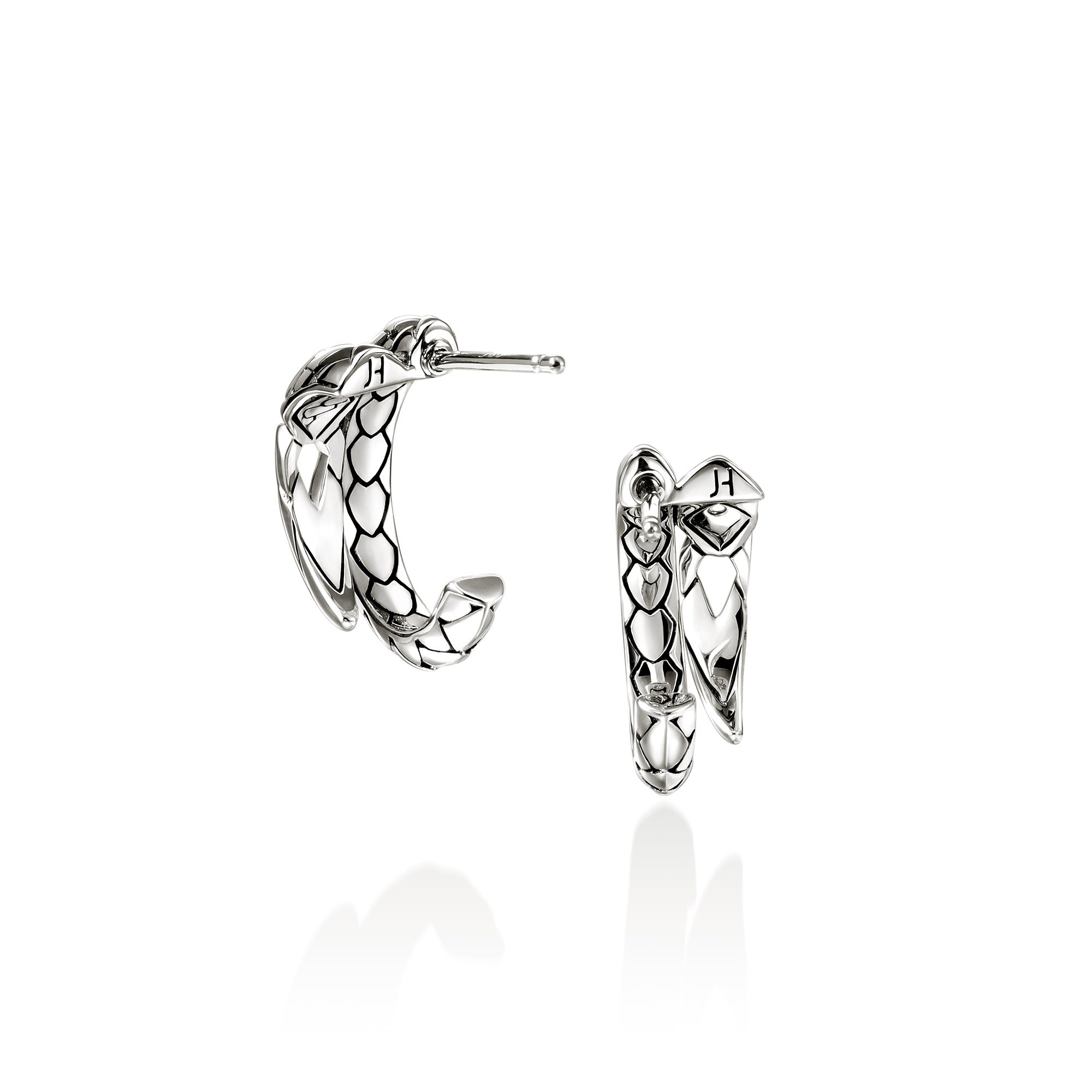 Naga Hoop Earrings, Sterling Silver – John Hardy