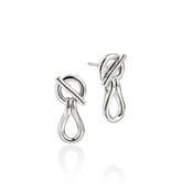 Surf Drop Earrings, Sterling Silver|EB89556