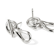 Surf Drop Earrings, Sterling Silver|EB89556