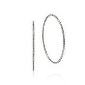 JH Essential Flex Hoop Earrings, Sterling Silver, 78.5MM|EB98926