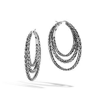 Classic Chain Medium Hoop Earring