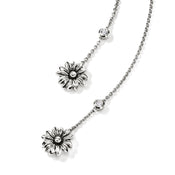 Wildflower Drop Chain Earrings, Sterling Silver, Lab Grown Diamond, .04TCW|EBP430522LGDN