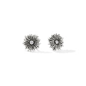 Wildflower Stud Earrings, Sterling Silver, Lab Grown Diamond, .04TCW|EBP430562LGDN