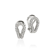 Surf Pavé Earring, Sterling Silver, Diamonds|EBP895392DI