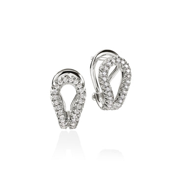 Surf Pavé Earring, Sterling Silver, Diamonds|EBP895392DI