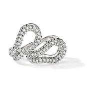 Surf Pavé Earring, Sterling Silver, Diamonds|EBP895392DI