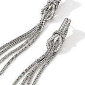 Love Knot Drop Earring, Sterling Silver, Diamonds|EBP9010632DI