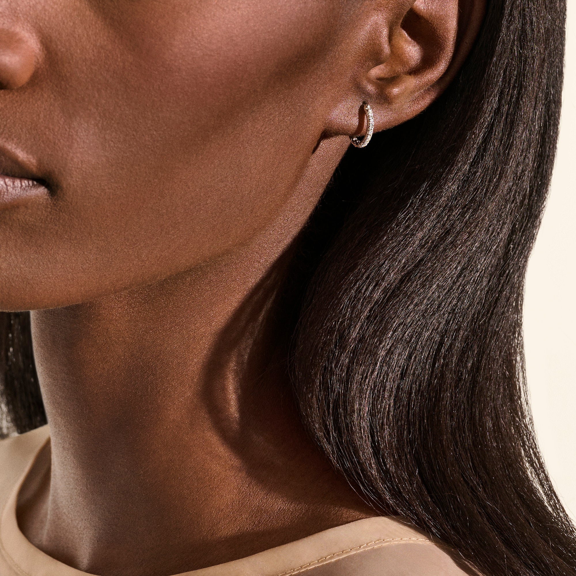 アクセサリー HORIZON PLAIN SILVER HOOP EARRING 3239791